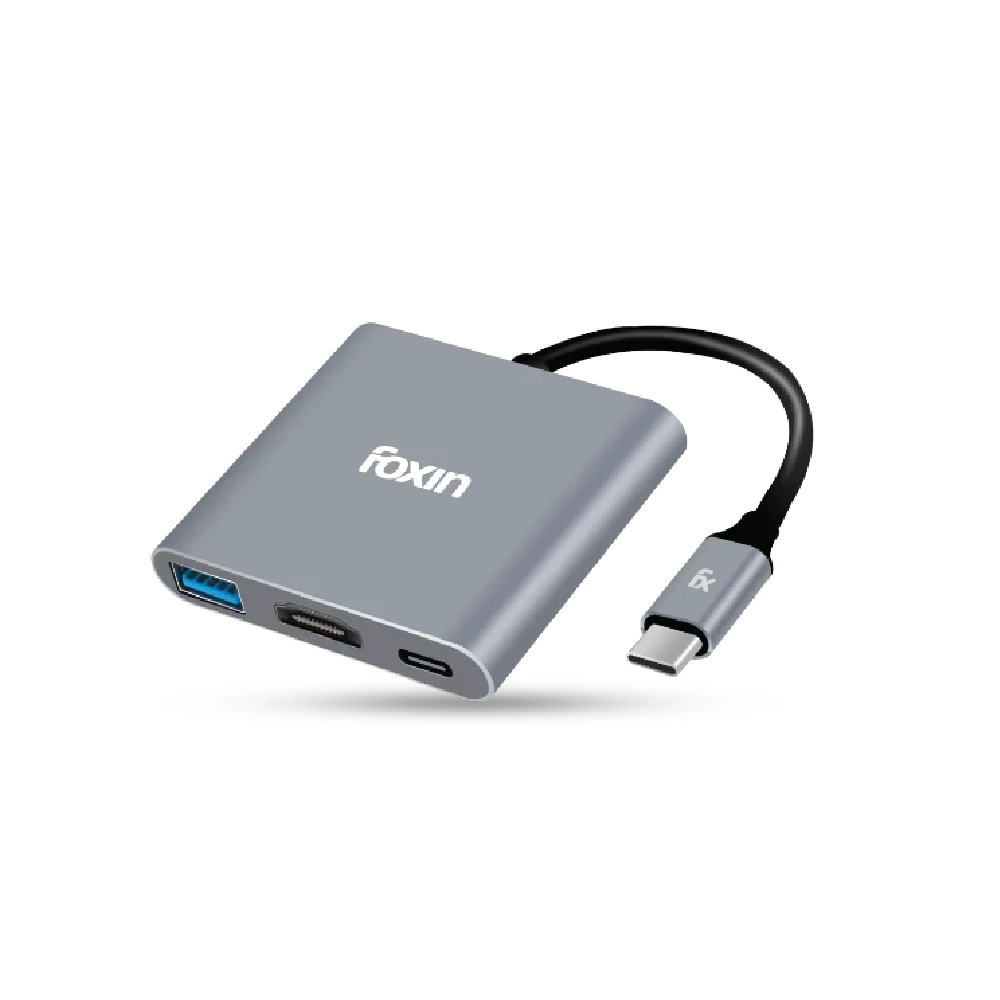 Foxin Type-C Hub 3 in 1 (HDMI | USB 3.0 | PD) C-HUB